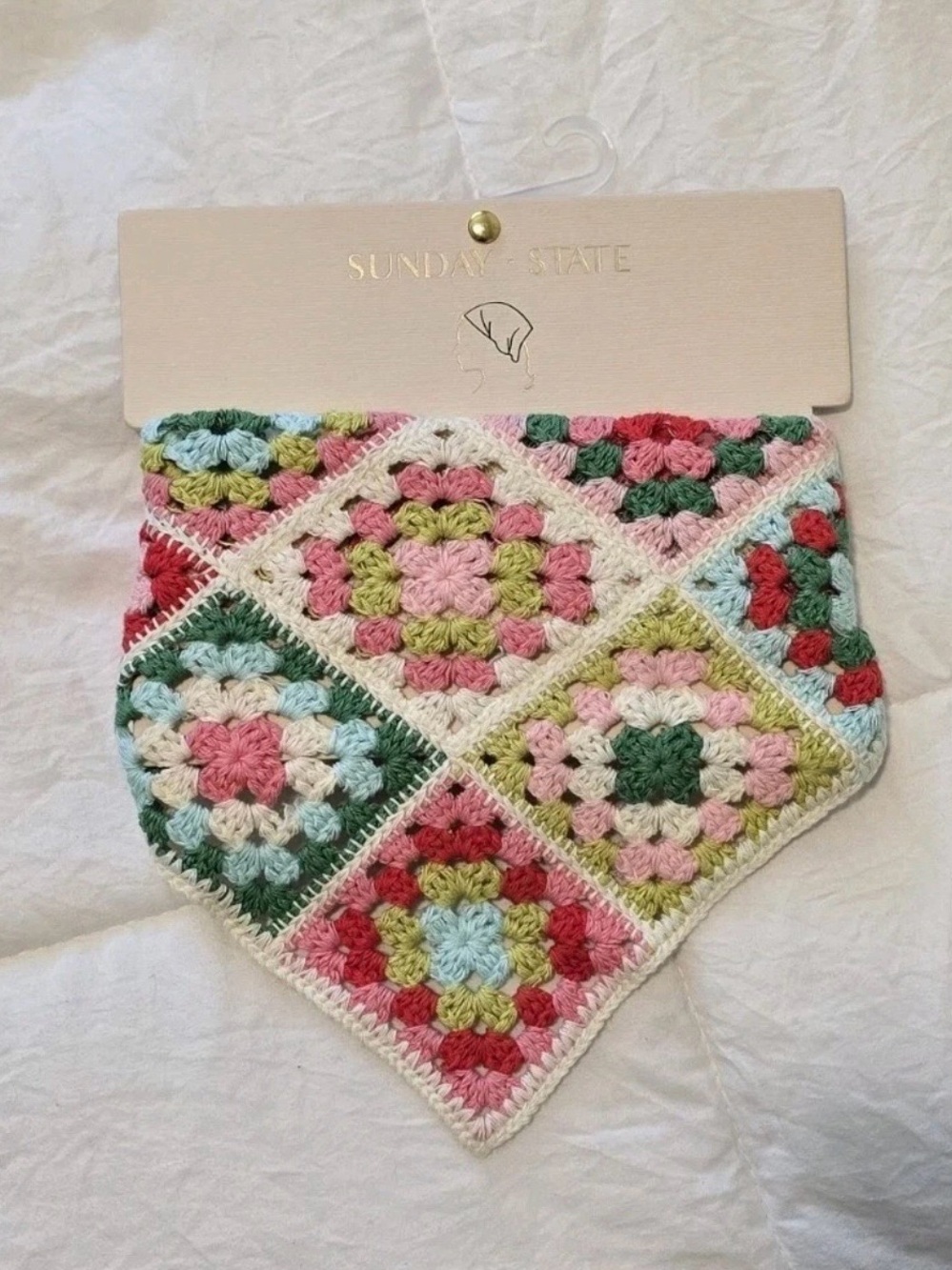 Crochet Head Scarf Triangle
Bandana NEW